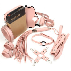 Generique Coffret Bondage SM Obedience 10 Pièces Rose